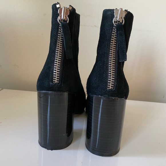 Aldo Suede Block Heel Ankle Boots - size 7 - Picture 4 of 6